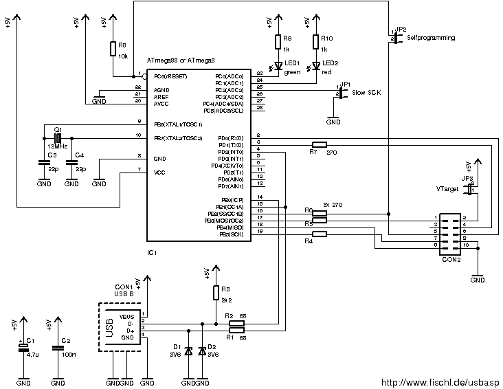 USBasp schematic
