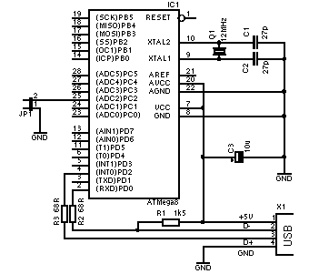 AVRUSBBoot circuit