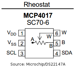 Control MCP4017 (digital poti) with I2C-MP-USB under linux