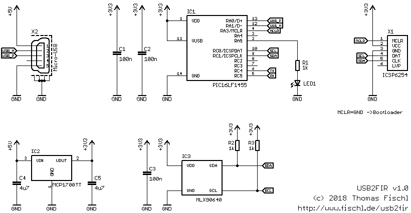 USB2FIR Schematic