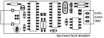 USBtin PCB top view